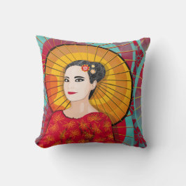 Almohada oriental de la mujer