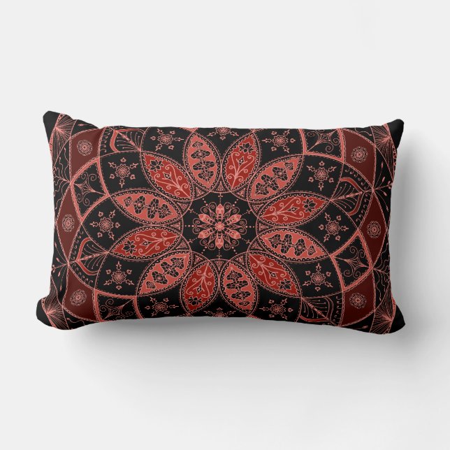 Almohada oriental del otoño del diseño del modelo (Anverso)
