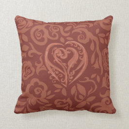 Almohada oscura de cobre encantadora