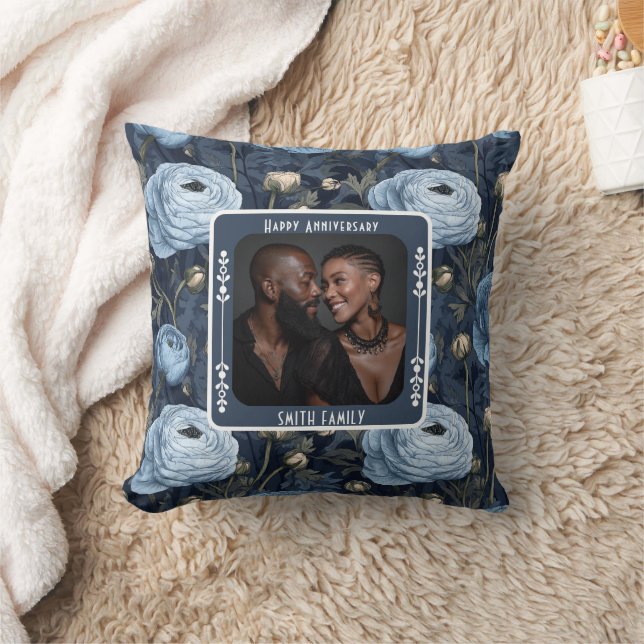 Almohada para 25 aniversario de pareja moderna (Manta)