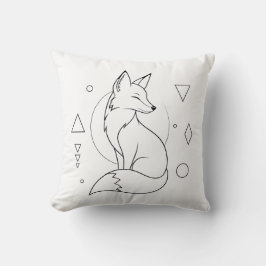 Almohada para colorear zorros