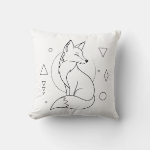Almohada para colorear zorros