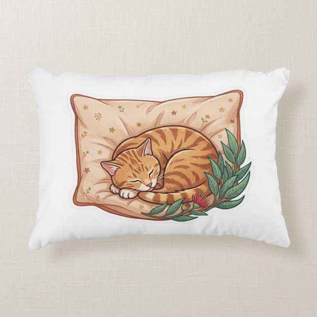 Almohada para dormir cómodamente con diseño de gat (Anverso)