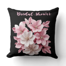 Almohada para Ducha de Novia Floral – Elegante Bod