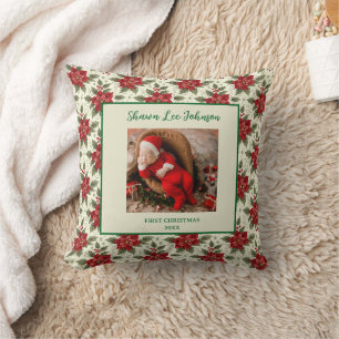 Almohada para foto de la primera Navidad del bebé