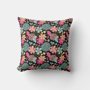 Almohada para guardería de niñas con patrón floral