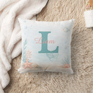 Almohada para habitación infantil con tema del mar