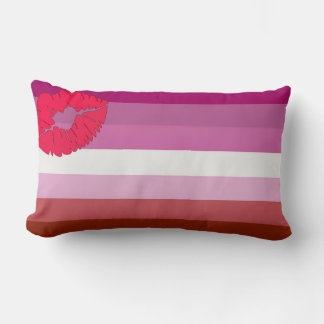 Almohada para lanzar bandera lésbica