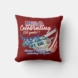 almohada para lanzar celebrando los 250 años de in
