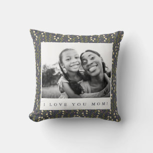 Almohada para lanzar foto floral marina de guión d