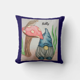almohada para niños de Gnome y Mushroom