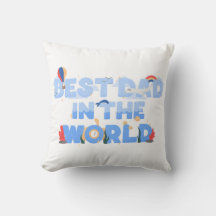 Almohada para padre con tema de viaje lindo