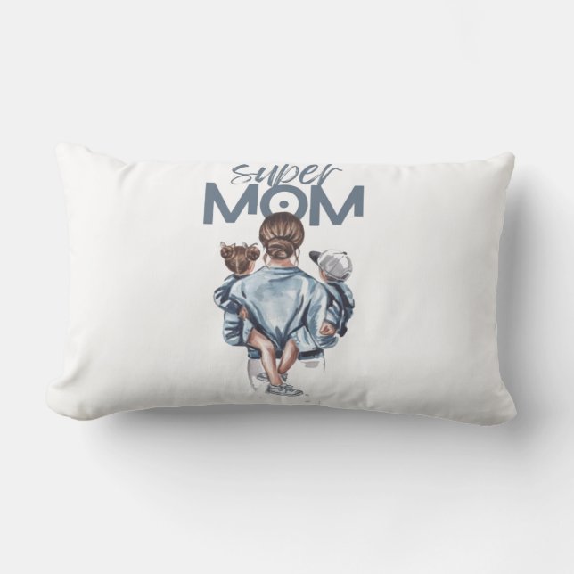 Almohada para Super Mamá (Anverso)