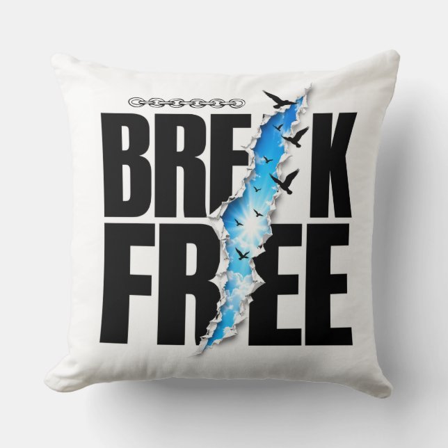 Almohada para tirar Rompe Libre (Anverso)