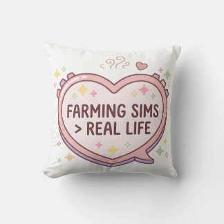 Almohada Pastel de Sims Agrícolas Más Grandes que