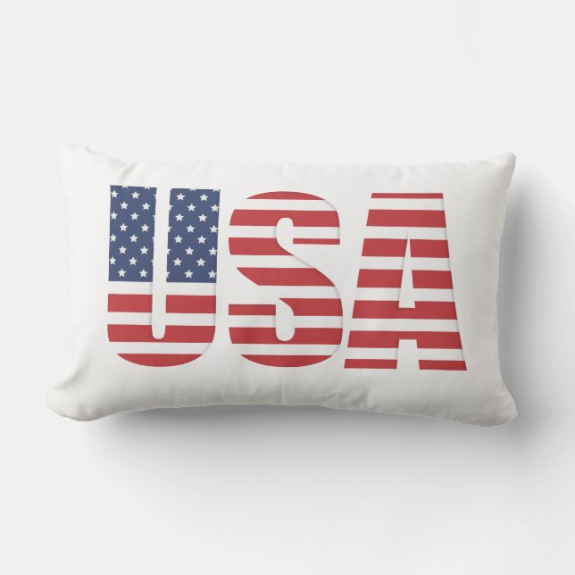 Almohada Patriótica al Aire Libre de EE. UU. (Anverso)