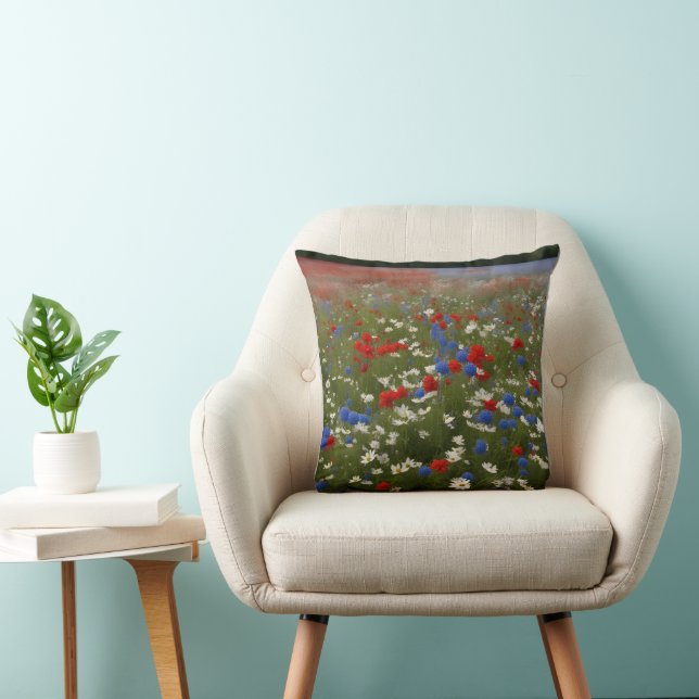 Almohada Patriótica de Flores (Silla)