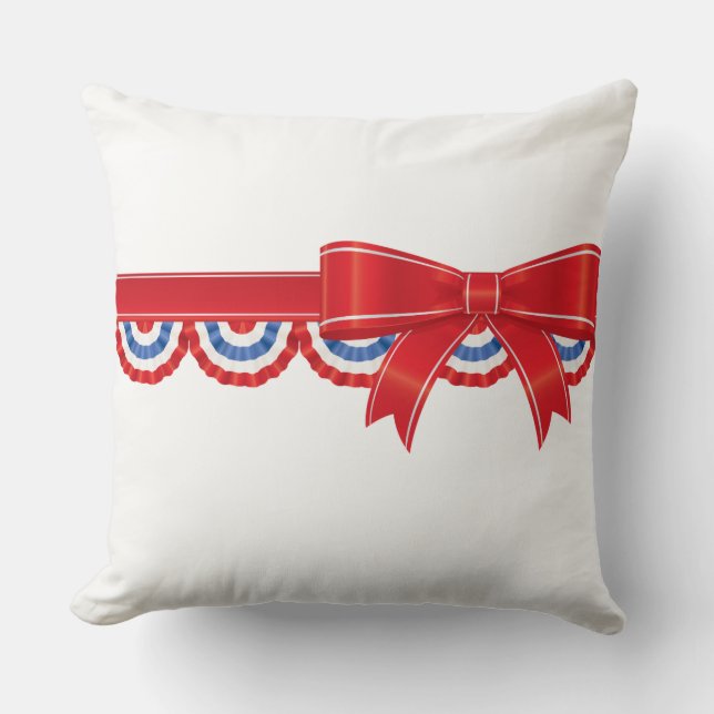 Almohada Patriótica del 4 de Julio (Anverso)