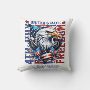 Almohada Patriótica del Águila Audaz para el 4 de