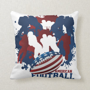 Almohada patriótica del fútbol americano