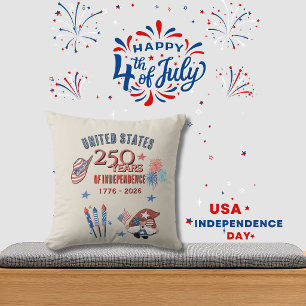 Almohada Patriótica del Gnomo del 250 Aniversario 