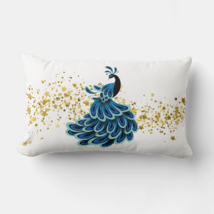 Almohada Pavo Real de Fiesta