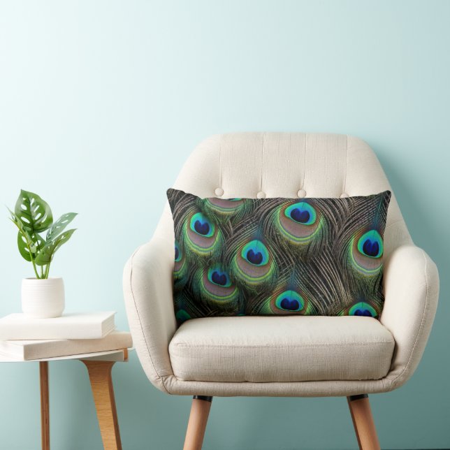 Almohada Peacock Plumas (Silla)