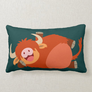 Almohada perezosa linda de la vaca de la montaña