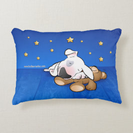 Almohada "perrito de bull terrier el dormir "