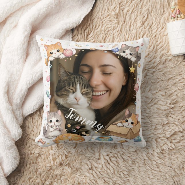 Almohada personalizable con foto y nombre para ama (Manta)