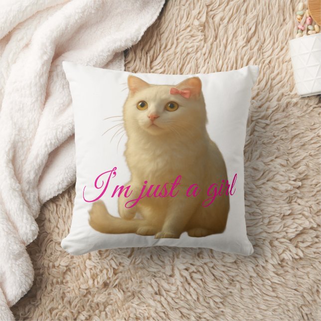 Almohada Personalizable de Gato Adorable con la Fr (Manta)