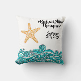 Almohada personalizada adopción de la historia de