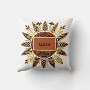 Almohada personalizada Afrohemiana con Mandala de