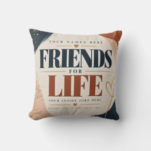 Almohada Personalizada Amigas para Toda la Vida