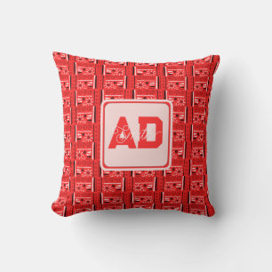 Almohada personalizada artística moderna para el D