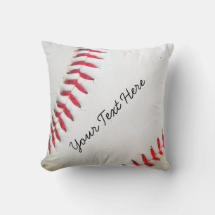 Almohada Personalizada Béisbol Blanco con costura