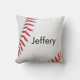 Almohada Personalizada Béisbol Blanco con costura
