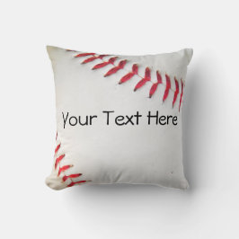 Almohada Personalizada Béisbol Blanco con costura