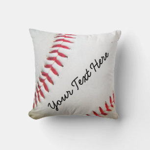 Almohada Personalizada Béisbol Blanco con costura