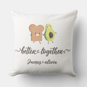 Almohada personalizada BetterTogether Aguacate & T