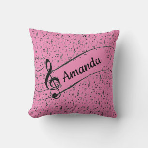 Almohada personalizada Black Musical