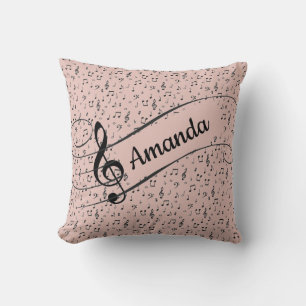 Almohada personalizada Black Musical