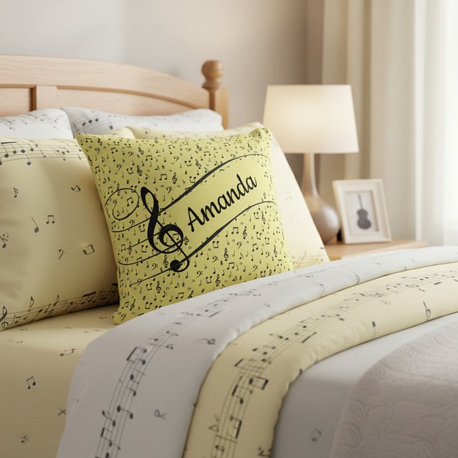Almohada personalizada Black Musical (Subido por el creador)