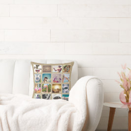 Almohada personalizada Boho de 32 fotos para Insta