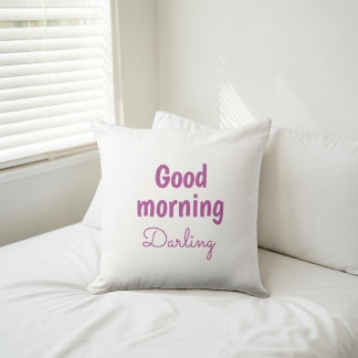 Almohada Personalizada 'Buenos Días Querido'