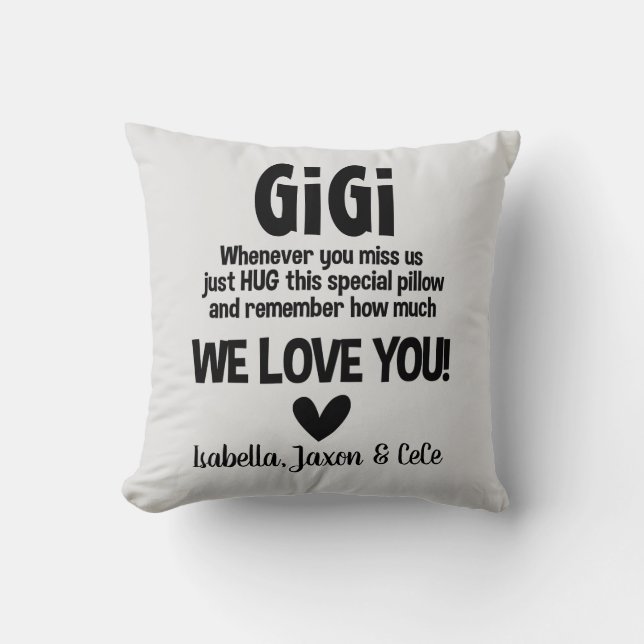 Almohada personalizada color de encargo del abuelo (Anverso)