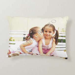almohada personalizada con acento fotográfico. ¡Ha