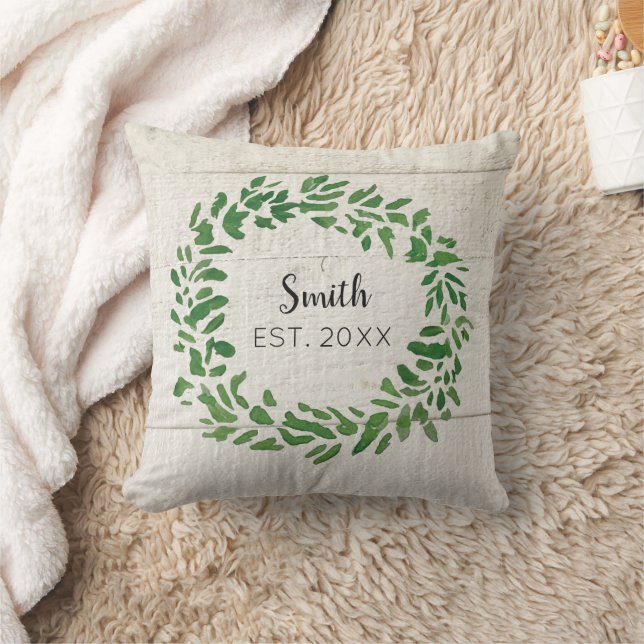 Almohada Personalizada con Apellido de Familia en  (Manta)