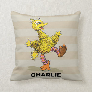 Almohada personalizada con arte retro de Big Bird