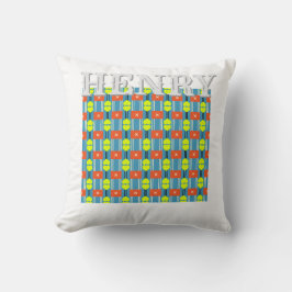 Almohada personalizada con botón de cruz para tira